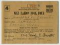 Thumbnail image of item number 1 in: '[War Ration Book Four Belonging to Majarie N. Forester]'.