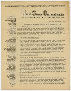 Primary view of object titled '[USO Financial Statement, 1947]'.