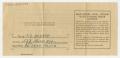 Thumbnail image of item number 1 in: '[Application for Home Canning Sugar Coupons]'.