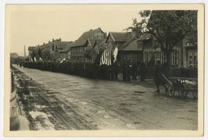[Photograph of a Long Line of Allied Soldiers]
