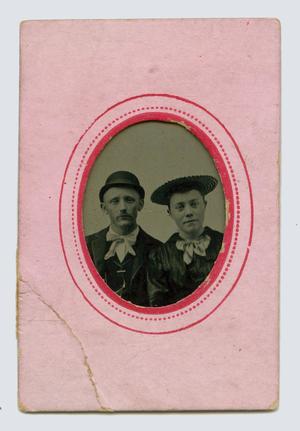 [Tin-Type Picture of a Man and a Woman]
