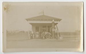 Primary view of object titled '[Photograph of Hanes Filling Station]'.