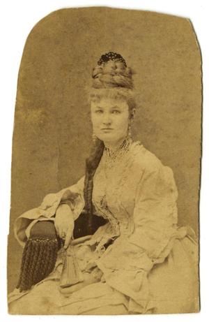 Primary view of object titled '[Portrait of Rebecca Ashton Brown in a Dress]'.