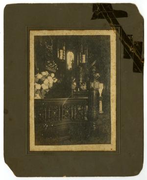 Primary view of object titled '[Photograph of the Main Staircase in Bishop's Palace]'.