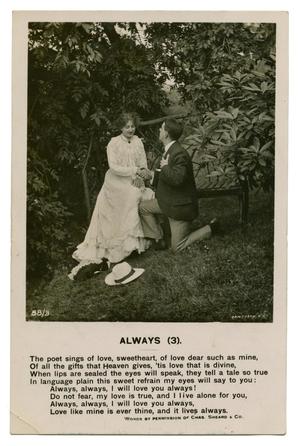 Primary view of object titled '["Always" Postcard: Part 3]'.