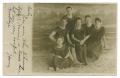 Postcard: [Postcard Showing Harry Bahl with a Group of Friends at Galveston,