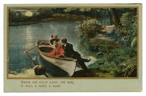 Primary view of object titled '[Illustrated Song Postcard, "Same Old Story": Part 4]'.