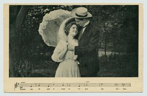 Primary view of object titled '[Semi-Photo Song Postcard, "Dreaming": Part 1]'.