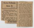 Thumbnail image of item number 2 in: '[Newspaper Clipping with Two Articles from February 4, 1971]'.