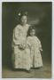 Photograph: [Postcard Showing Katharine and Elmer Josephine in Kimono Dresses]