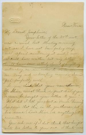 [Letter from John K. Strecker, Jr. to Josephine Bahl, August 1896]