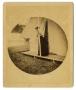 Thumbnail image of item number 1 in: '[Photograph of Rebecca Ashton Brown by a Tent]'.