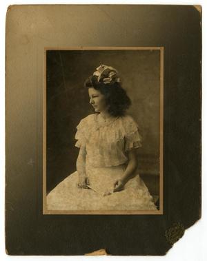 Primary view of object titled '[Portrait of Matilda Alice Sweeney as a Young Girl]'.