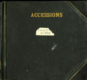 Primary view of object titled 'Abilene Public Library Accessions Book: 1943-1948'.