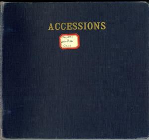 Primary view of object titled 'Abilene Public Library Accessions Book: 1950-1955'.