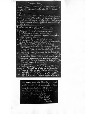 Primary view of object titled '[Sermon on Pioneering]'.