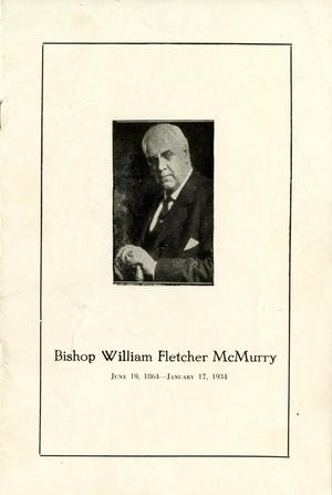 Primary view of object titled '[Memorial Program for Bishop William Fletcher McMurry]'.