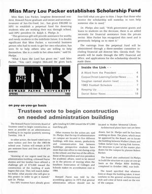 Primary view of object titled 'The Link, Volume 31, Number 1, Spring 1983'.