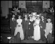 Primary view of Martha Roe's Wedding - Bride and Groom, Parents and Attendants