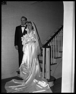 Wallace Scott Jr. Wedding - Bride and Groom pose on stairway