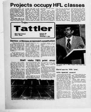 Trojan Tattler (West, Tex.), Vol. 30, No. 5, Ed. 1 Thursday, November 7, 1974