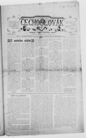 Čechoslovák  (Rosenberg, Tex.), Vol. 2, No. 10, Ed. 1 Wednesday, December 11, 1918