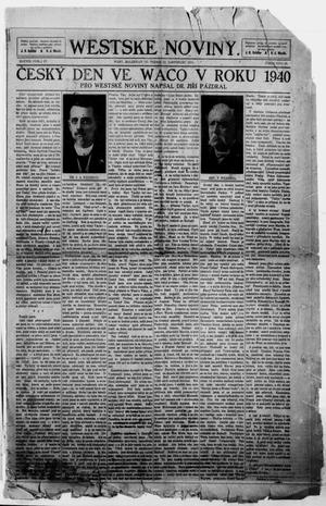 Westské Noviny. (West, Tex.), Vol. 4, No. 46, Ed. 1 Friday, November 12, 1915