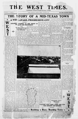 The West Times. (West, Tex.), Vol. 21, No. 48, Ed. 1 Saturday, January 1, 1910