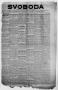 Thumbnail image of item number 1 in: 'Svoboda (La Grange, Tex.), Vol. 35, No. 16, Ed. 1 Thursday, April 15, 1920'.