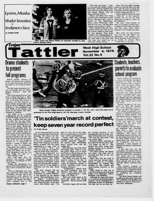 Trojan Tattler (West, Tex.), Vol. 32, No. 5, Ed. 1 Thursday, November 4, 1976