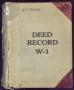 Book: Travis County Deed Records: Deed Record W1