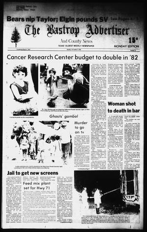 The Bastrop Advertiser and County News (Bastrop, Tex.), No. 71, Ed. 1 Monday, November 2, 1981