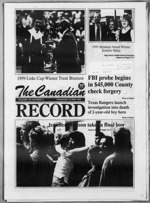 The Canadian Record (Canadian, Tex.), Vol. 109, No. 72, Ed. 1 Thursday, May 27, 1999