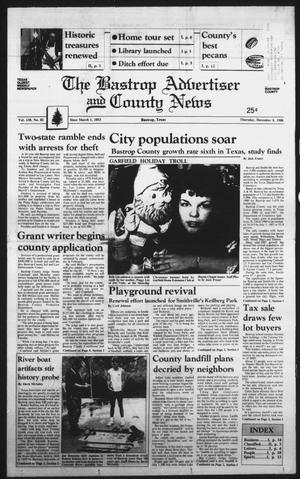 The Bastrop Advertiser and County News (Bastrop, Tex.), Vol. 135, No. 81, Ed. 1 Thursday, December 8, 1988