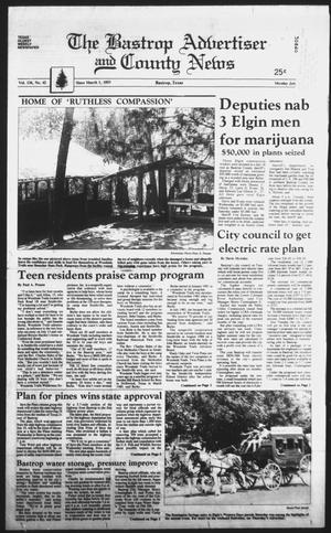 The Bastrop Advertiser and County News (Bastrop, Tex.), Vol. 136, No. 42, Ed. 1 Monday, July 24, 1989