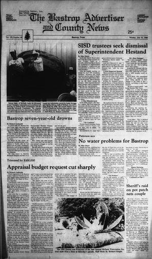 The Bastrop Advertiser and County News (Bastrop, Tex.), Vol. 131, No. 40, Ed. 1 Monday, July 16, 1984