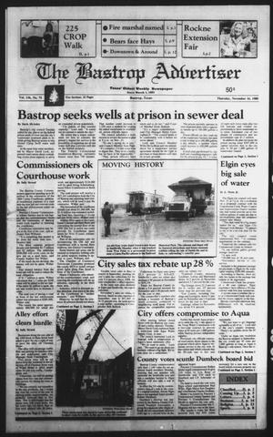 Primary view of object titled 'The Bastrop Advertiser (Bastrop, Tex.), Vol. 136, No. 75, Ed. 1 Thursday, November 16, 1989'.