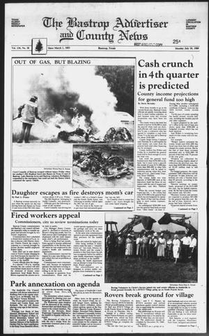 The Bastrop Advertiser and County News (Bastrop, Tex.), Vol. 136, No. 38, Ed. 1 Monday, July 10, 1989