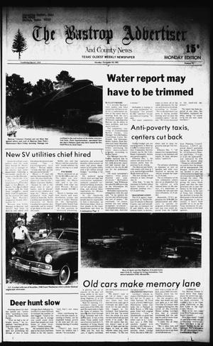 Primary view of object titled 'The Bastrop Advertiser and County News (Bastrop, Tex.), No. 79, Ed. 1 Monday, November 30, 1981'.