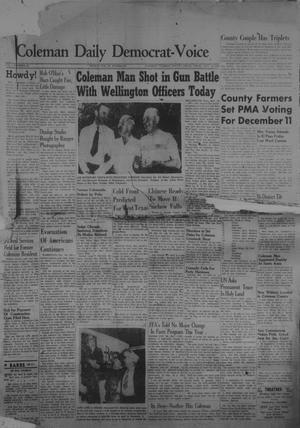 Primary view of object titled 'Coleman Daily Democrat-Voice (Coleman, Tex.), Vol. 1, No. 22, Ed. 1 Thursday, November 18, 1948'.