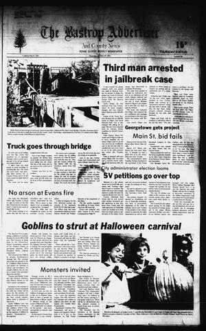 Primary view of object titled 'The Bastrop Advertiser and County News (Bastrop, Tex.), No. 70, Ed. 1 Thursday, October 29, 1981'.