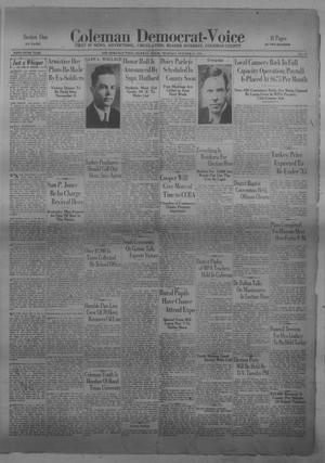 Coleman Democrat-Voice (Coleman, Tex.), Vol. 55, No. 44, Ed. 1 Thursday, October 29, 1936