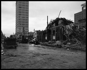 Primary view of object titled '[Destroyed buildings after Waco Tornado]'.