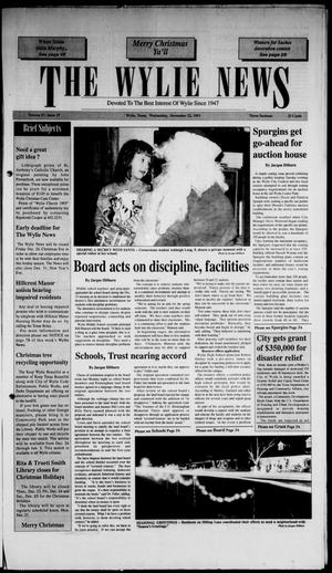Primary view of object titled 'The Wylie News (Wylie, Tex.), Vol. 47, No. 29, Ed. 1 Wednesday, December 22, 1993'.