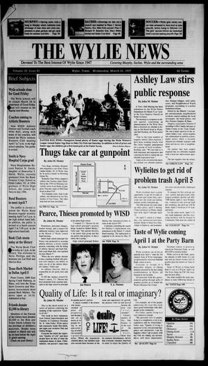 The Wylie News (Wylie, Tex.), Vol. 50, No. 43, Ed. 1 Wednesday, March 26, 1997