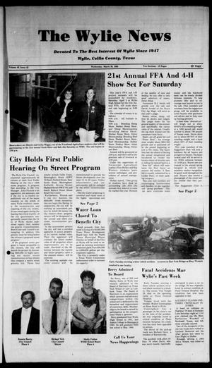 The Wylie News (Wylie, Tex.), Vol. 40, No. 42, Ed. 1 Wednesday, March 30, 1988