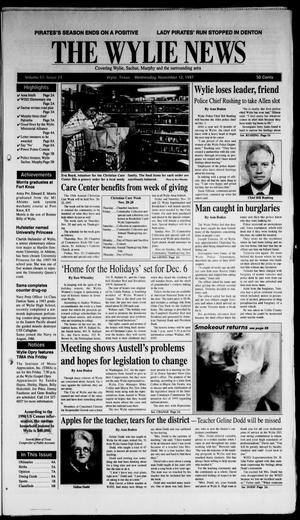 The Wylie News (Wylie, Tex.), Vol. 51, No. 24, Ed. 1 Wednesday, November 12, 1997
