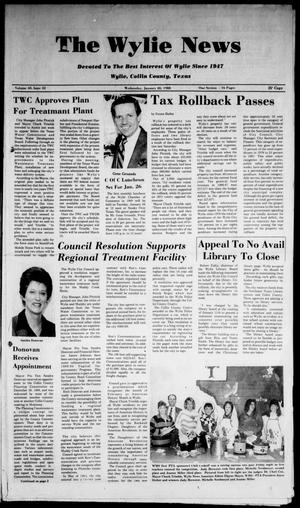 The Wylie News (Wylie, Tex.), Vol. 40, No. 32, Ed. 1 Wednesday, January 20, 1988