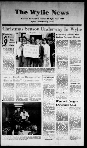 The Wylie News (Wylie, Tex.), Vol. 41, No. 25, Ed. 1 Wednesday, November 30, 1988