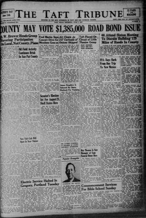 Primary view of object titled 'The Taft Tribune (Taft, Tex.), Vol. 27, No. 5, Ed. 1 Thursday, June 5, 1947'.